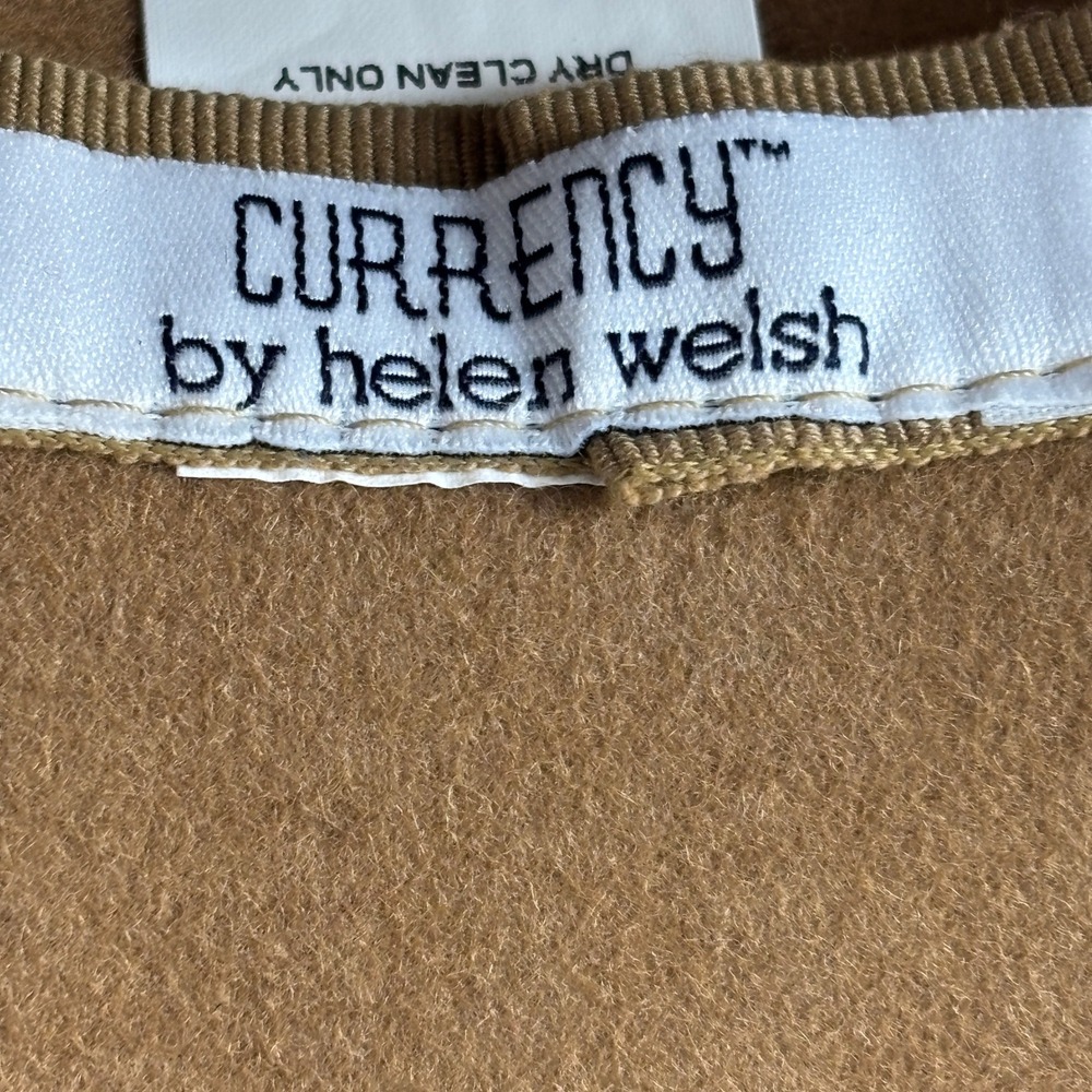 Currency by Helen Welsh Cloche Hat Womens OS Brown Wool Felt Italy Bow Flapper - Picture 5 of 6